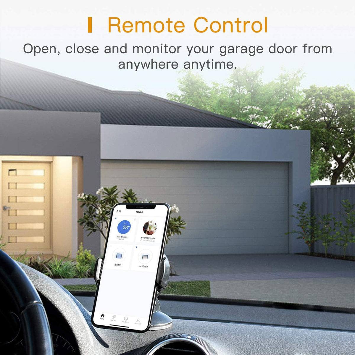 Refoss Smart Wi-Fi Garage Door Opener, Compatible with Google Assistant, Alexa, APP Remote Control - PuriLite