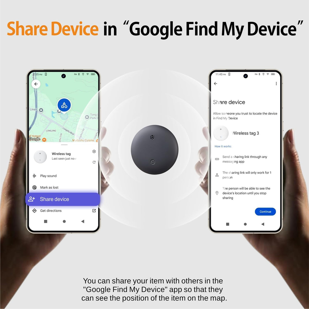 Bestray GPS Tracker Android, Air Smart Tag Compatible with Google Find My (Android Only), Key Finder for Keys, Luggage, Suitcase, Wallet, IP66 Waterproof, 4 Pack - PuriLite