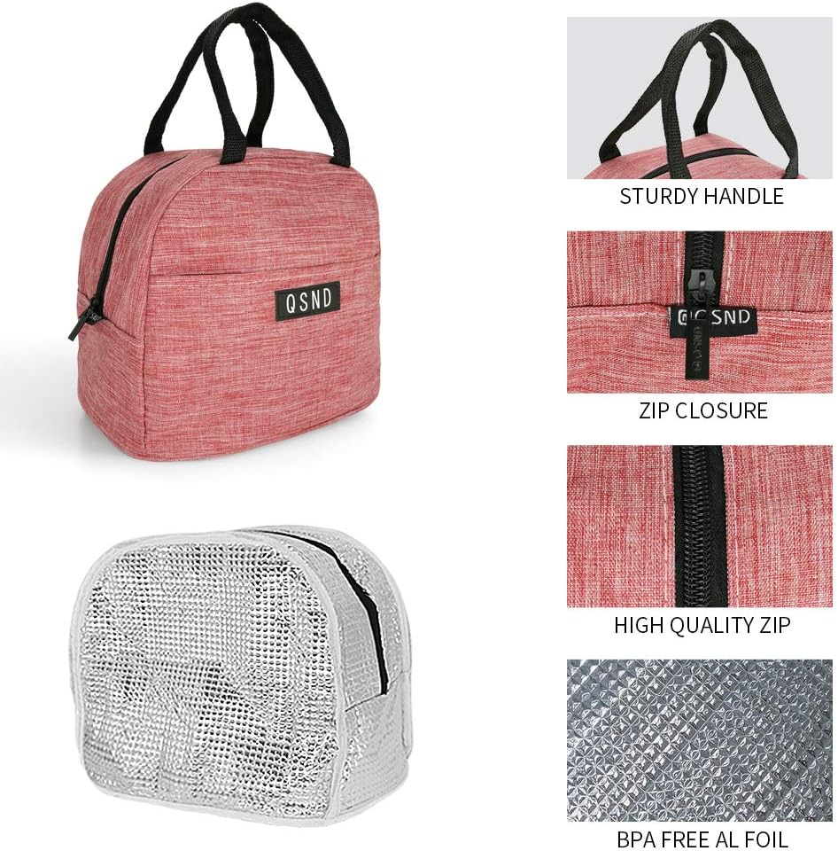 HiPretty 2 Pack Lunch Bags, Insulated Tote Boys Girls Lunch Box, Freezable Leakproof Lunch Bag for Women Men and Kids (Gray, Green) - PuriLite