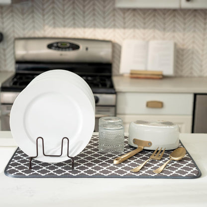 XL Microfiber Dish Drying Mat | Reversible Absorbent Kitchen Counter Drying Pad