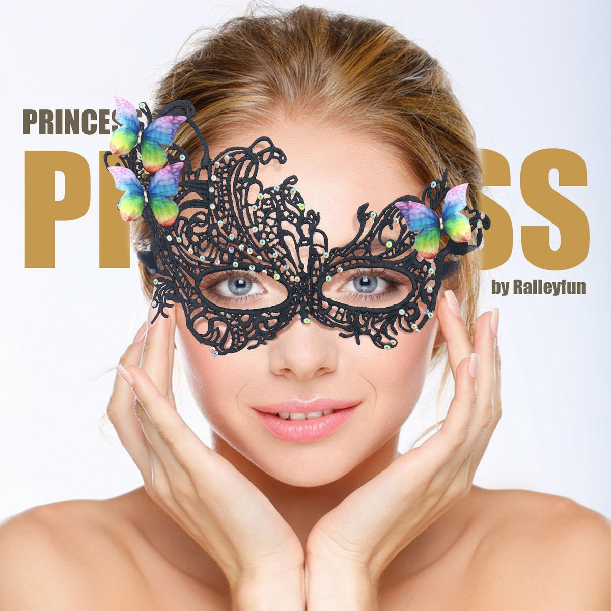Masquerade Masks for Women Venetian Halloween Lace Mask for Carnival Party Prom Ball - PuriLite