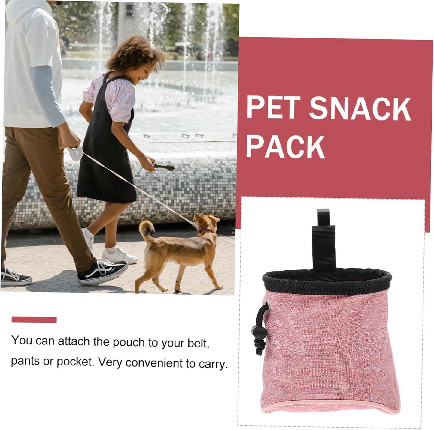 VERDANVERSE Dog Treat Pouch for Outdoor Walks Kibble Pouch Pet Treat Training Snack Bag - PuriLite