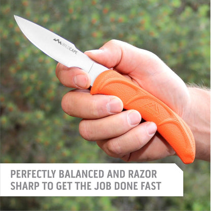 Outdoor Edge Cutlery Corp Wild-Lite Knife, Orange - PuriLite