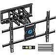 Pipishell Full-Motion TV Wall Mount for Most 37–75 Inch TVs up to 100 lbs, Wall Mount TV Bracket with Dual Articulating Arms, Extension, Swivel, Tilt, Fits 16" Wood Studs, 600 x 400mm Max VESA, PILF8 - PuriLite