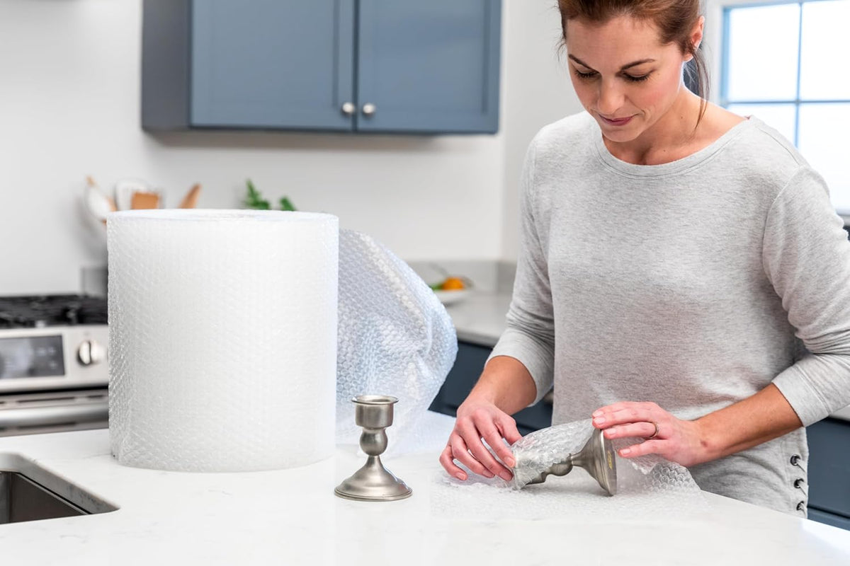 Bubble Wrap Roll, Original Bubble Cushioning, 12" x 175', Perforated Every 12", 1 Pack (12" x 175'), New - PuriLite