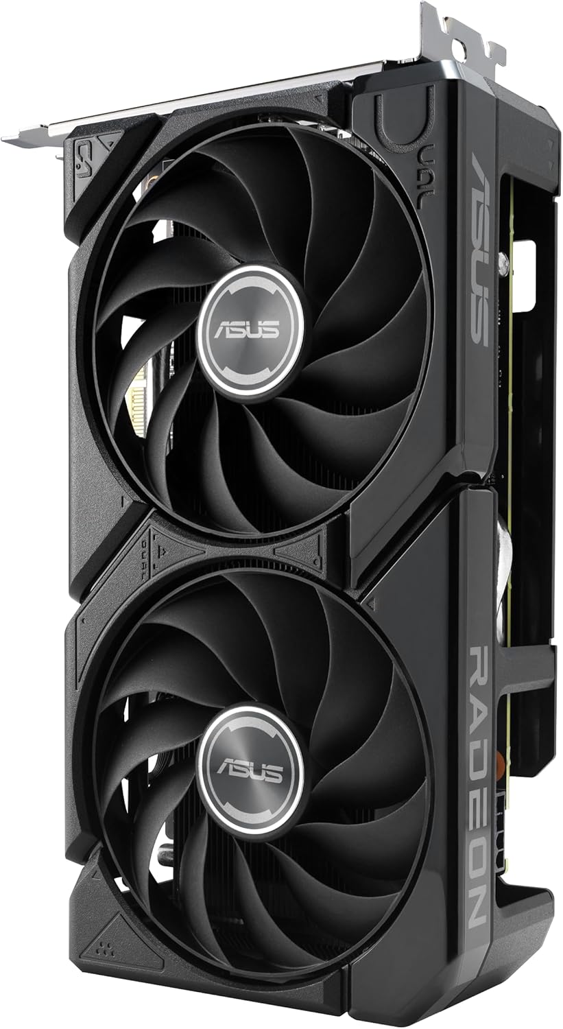 ASUS Prime Radeon™ RX 9060 XT 16GB GDDR6 OC Edition Graphics Card (PCIe 5.0, HDMI/DP 2.1, 2.5-Slot Design, axial-tech Fans, Dual Ball Fan Bearings, Dual BIOS, ASUS GPU Guard) - PuriLite