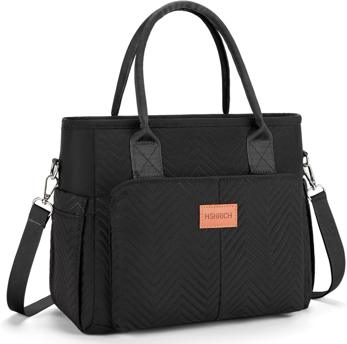 Lunch Bag for Women, Insulated Lunch Box for Work, Large Leakproof Cooler Purse with Side Pockets & Removable Shoulder Strap Women's Lunch Tote Bag for Picnic Work Beach Cute Lunch Bags (Heart) - PuriLite