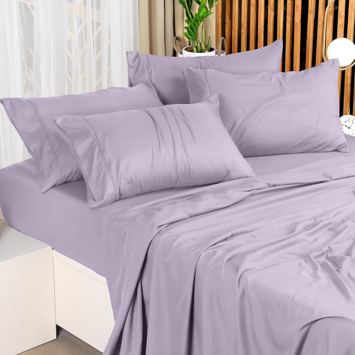 Utopia Bedding Queen Bed Sheet Set - 4 Piece Bedding - Soft Brushed Microfiber Fabric - Shrinkage & Fade Resistant - Easy Care (White) - PuriLite