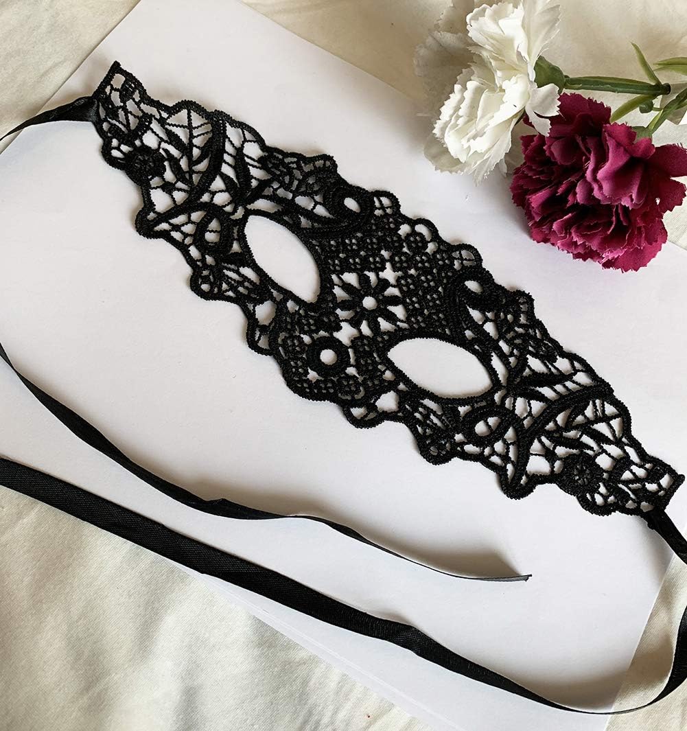 Mordarli Sexy Masquerade Mask for Women Lace Eye Mask for Halloween Costume Party - PuriLite