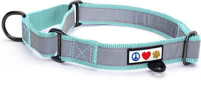 Pawtitas Chain Martingale Dog Collar Puppy Collar Reflective Dog Collar Training Dog Collar Behavioral Dog Chain Collar Collar Large Dog Collar Orange Dog Collar - PuriLite