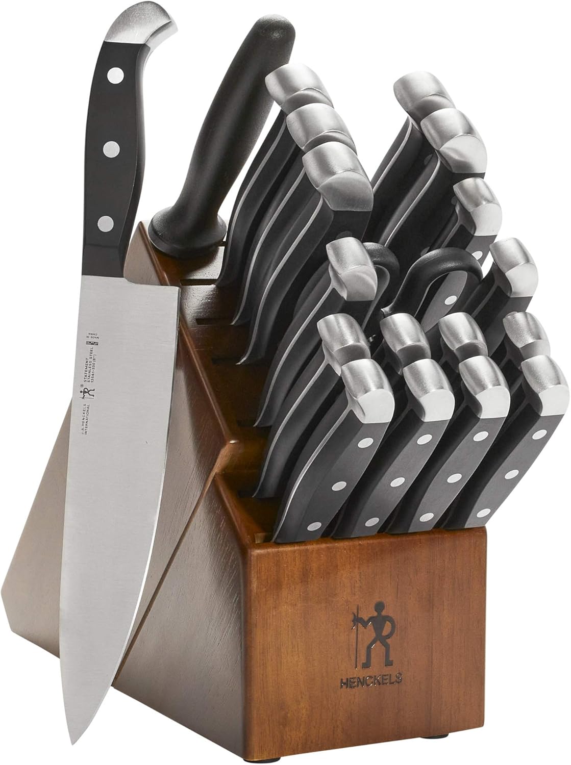 J.A. Henckels International Statement 20-pc Knife Block Set - Dark Brown - PuriLite