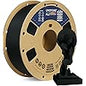 OVERTURE PLA Filament 1.75mm PLA 3D Printer Filament, 1kg Cardboard Spool (2.2lbs), Dimensional Accuracy +/- 0.02mm, Fit Most FDM Printer (Black 1-Pack) - PuriLite