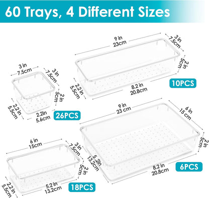 Purilite Select Clear Drawer Organizer Set - PuriLite