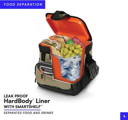 Arctic Zone Titan Deep Freeze 16 Can Zipperless Hardbody Cooler, Moss - PuriLite