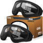 OXG Kids Motorcycle Goggles, 2-Pack Dirt Bike Goggles for Child, ATV Off-Road Racing Goggles for Boys Girls - PuriLite
