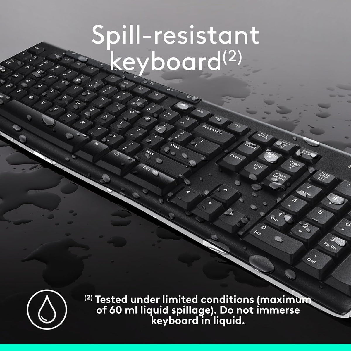 Logitech MK295 Wireless Mouse & Keyboard Combo with SilentTouch Technology, Full Numpad, Advanced Optical Tracking, Lag-Free Wireless, 90% Less Noise - Off - White - PuriLite
