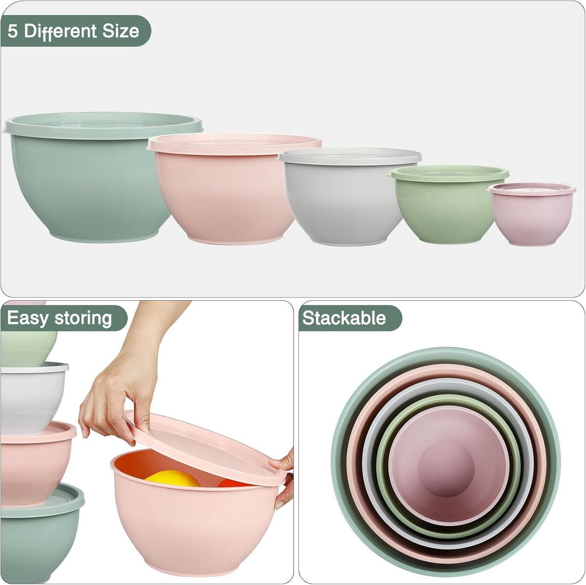 Purilite Select Plastic Mixing Bowl Set - PuriLite