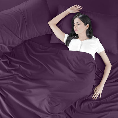 Utopia Bedding Queen Bed Sheet Set - 4 Piece Bedding - Soft Brushed Microfiber Fabric - Shrinkage & Fade Resistant - Easy Care (White) - PuriLite