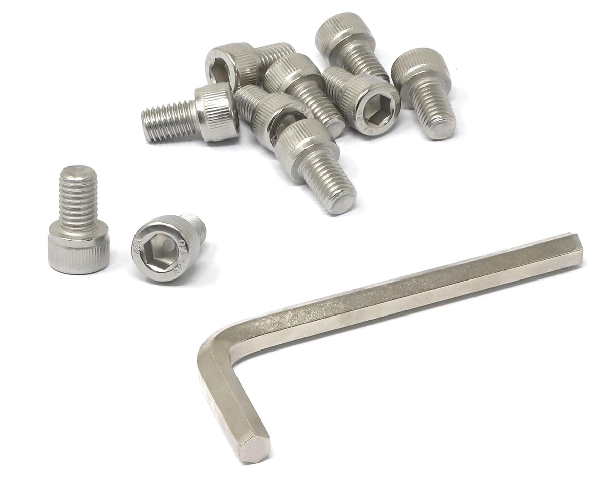 iexcell 25 Pcs M6 x 20mm Thread Pitch 1 mm Stainless Steel 304 Hex Socket Head Cap Screws Bolts Kit - PuriLite