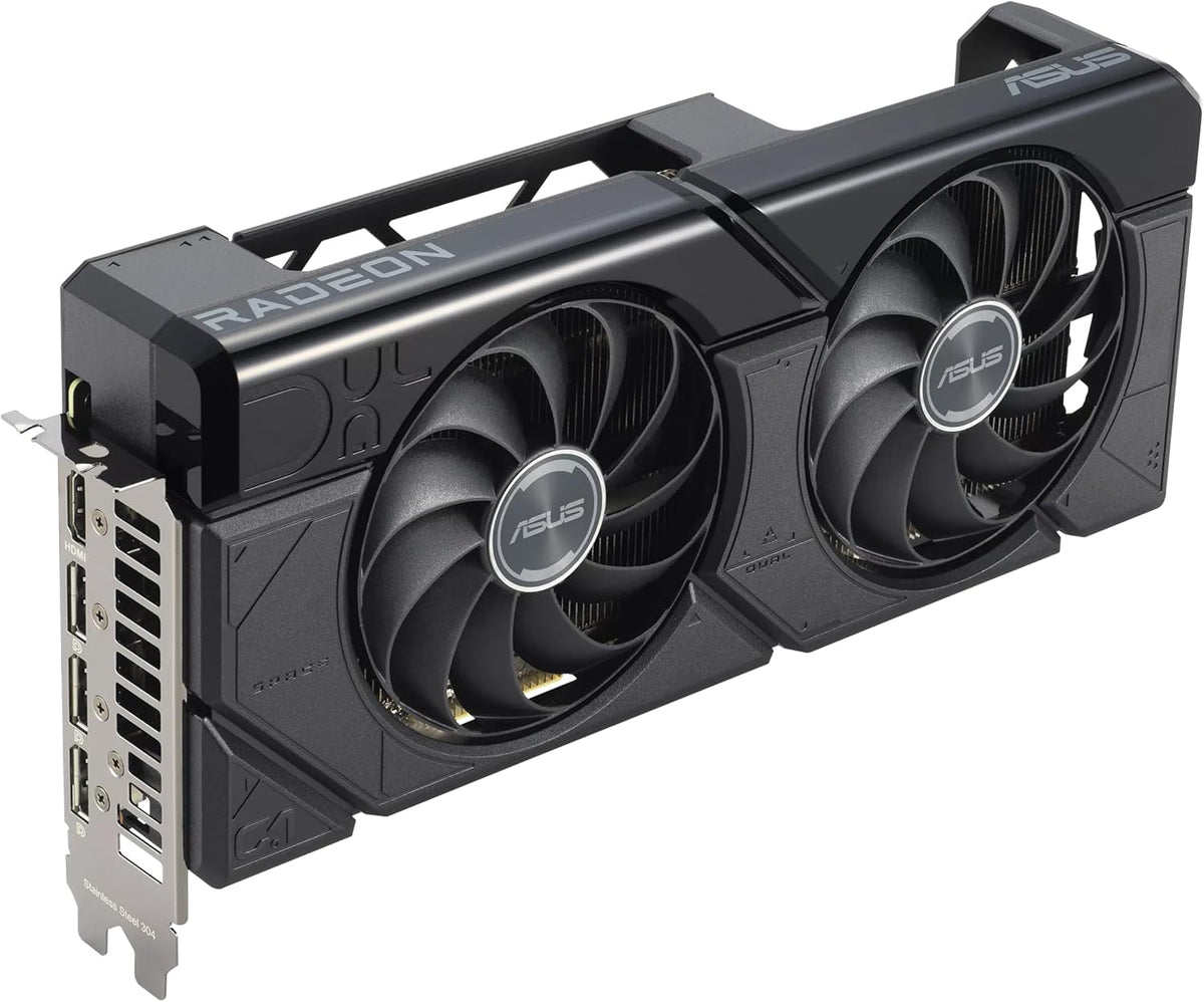 ASUS Prime Radeon™ RX 9060 XT 16GB GDDR6 OC Edition Graphics Card (PCIe 5.0, HDMI/DP 2.1, 2.5-Slot Design, axial-tech Fans, Dual Ball Fan Bearings, Dual BIOS, ASUS GPU Guard) - PuriLite