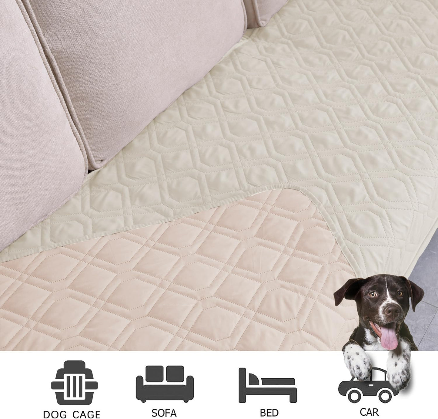 Ameritex Waterproof Dog Bed Cover Pet Blanket for Furniture Bed Couch Sofa Reversible - PuriLite