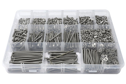 iexcell 50 Pcs M6 x 20mm Thread Pitch 1 mm Stainless Steel 304 Hex Socket Button Head Cap Screws Bolts Kit - PuriLite