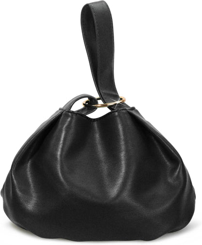 Women's Clutch Soft Vegan Leather Hobo Top Handle Bag Small Tote Purse - PuriLite