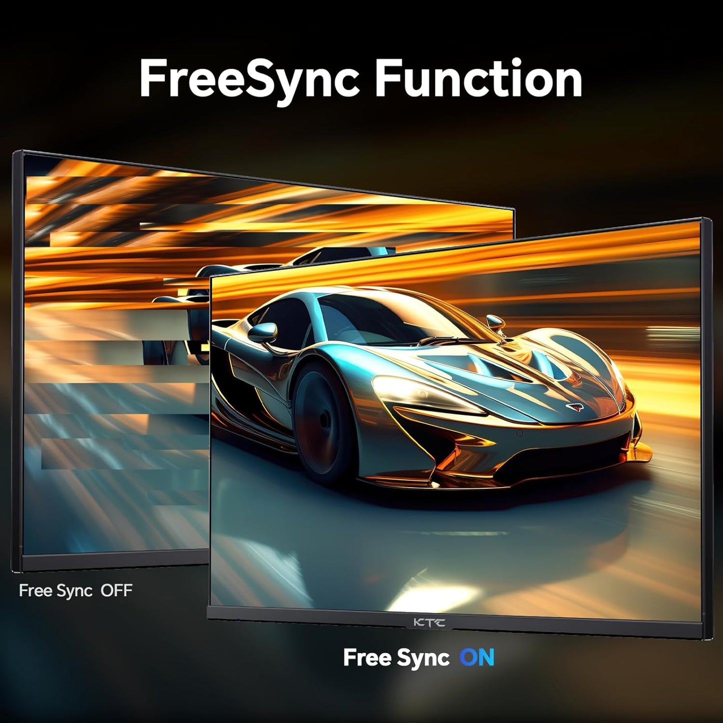 KTC 32 Inch 2K Computer Monitor, IPS 1440p Monitor with Ultra-Thin Bezels, HDR10, Freesync/G-sync, HDMI/DP Ports, Tilt Adjustable, Eyecare, Ideal for Business, Office, and Casual Gaming - PuriLite