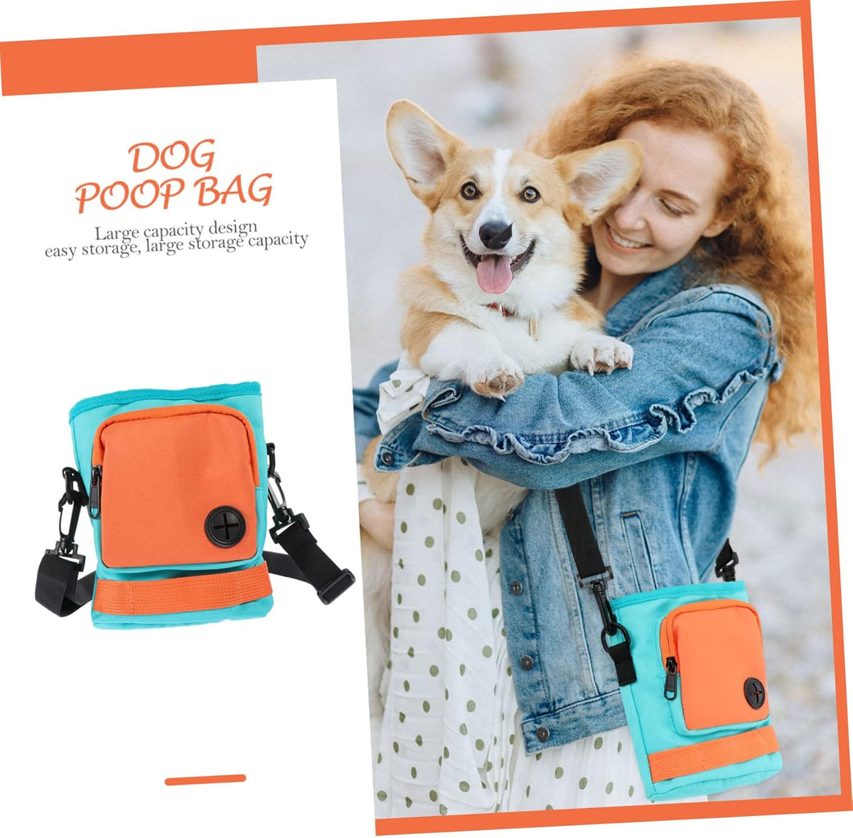 Dog Treat Pouch with Adjustable Waist Strap Lightweight and Durable Pet Training Bag for Treats and - PuriLite