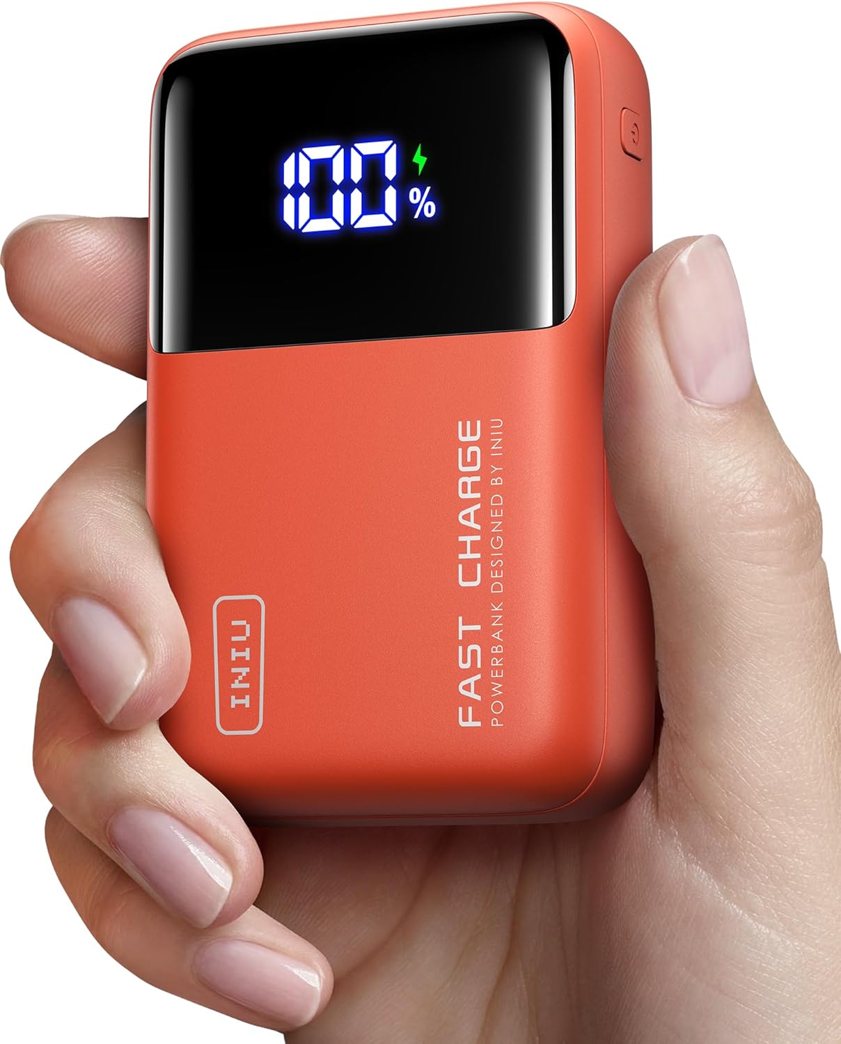 INIU Power Bank, 25000mAh 100W High Capacity USB C Laptop & Phone Portable Charger, Fast Charging Flight Cruise Ship Travel Essential Mini Battery Pack for College Students Travelers Boys Girls, Red - PuriLite