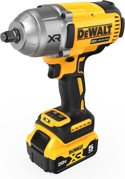 DEWALT 20V MAX XR Impact Wrench, 1/2 In Cordless, High Torque, 4 Speed Precision Mode, Tool Only (DCF900B) - PuriLite