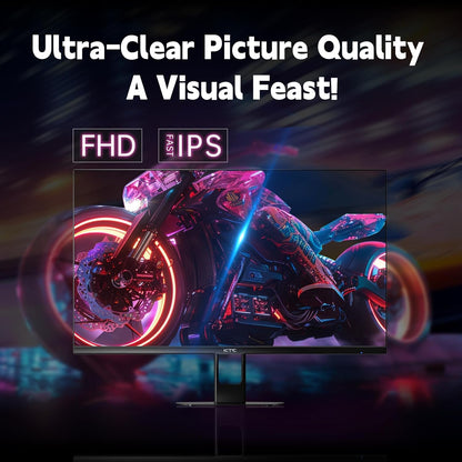 KTC 32 Inch 2K Computer Monitor, IPS 1440p Monitor with Ultra-Thin Bezels, HDR10, Freesync/G-sync, HDMI/DP Ports, Tilt Adjustable, Eyecare, Ideal for Business, Office, and Casual Gaming - PuriLite