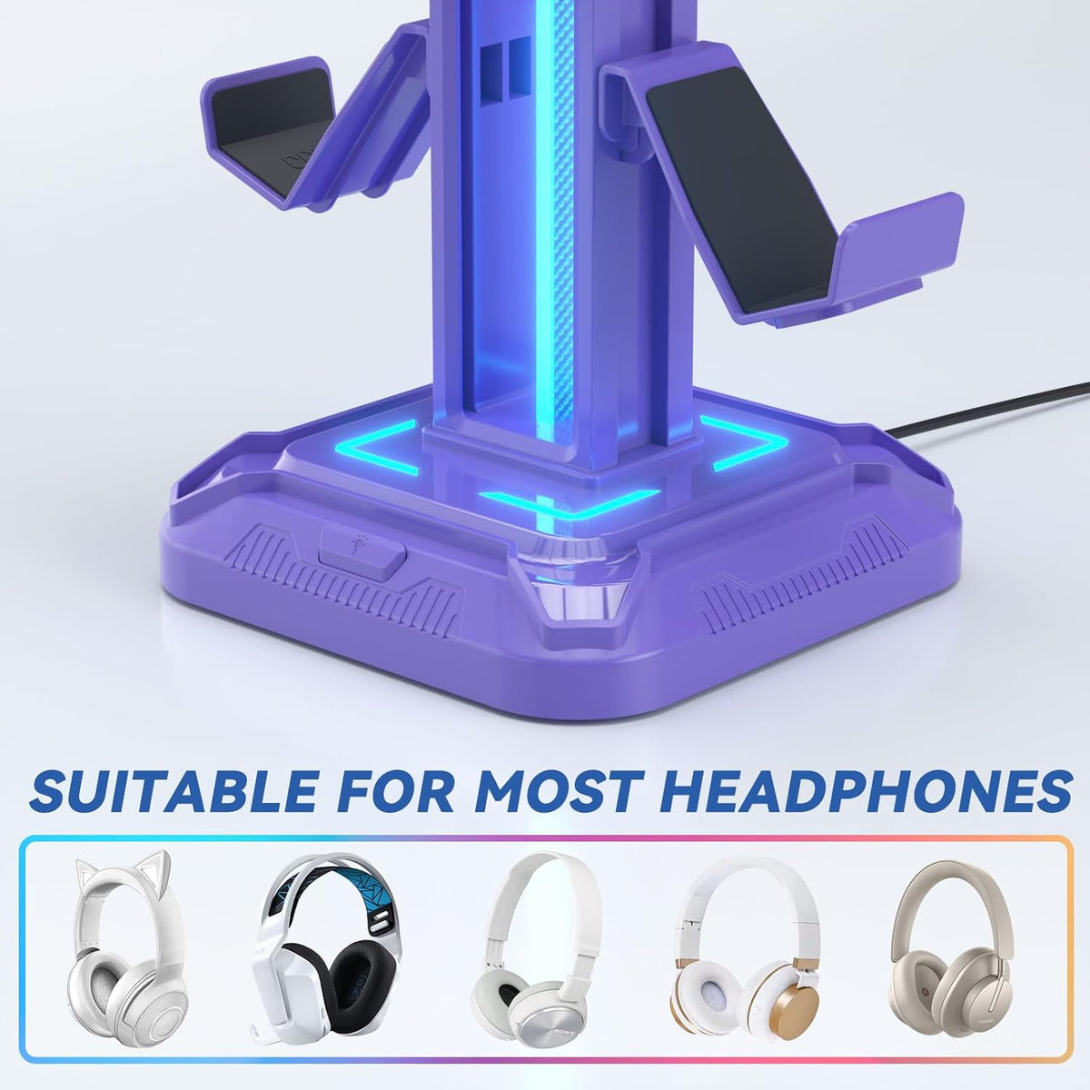 Purilite Select RGB Headphone &amp; Controller Stand - PuriLite