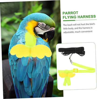 BESPORTBLE 4pcs Bird Training Rope Parrot Harness Leash Pet Bird Fly Train Supply for Small Conure