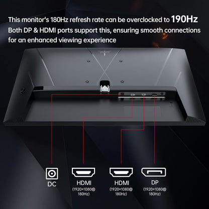 KTC 32 Inch 2K Computer Monitor, IPS 1440p Monitor with Ultra-Thin Bezels, HDR10, Freesync/G-sync, HDMI/DP Ports, Tilt Adjustable, Eyecare, Ideal for Business, Office, and Casual Gaming - PuriLite