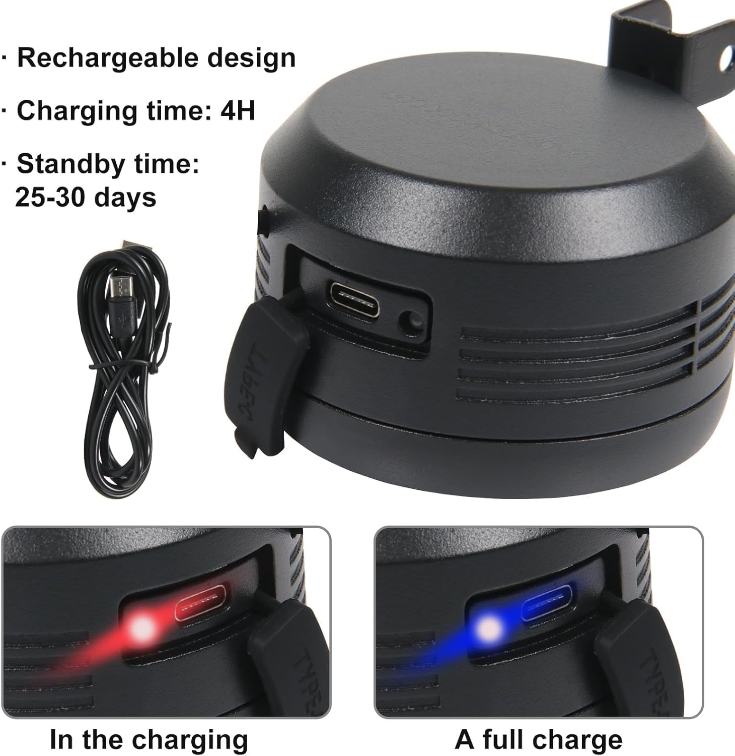 Waterproof Bike Alarm Horn w/Remote Controller - Eco-Friendly, USB Rechargeable, Anti-Theft & Vibration Alarm for e-Bike, MTB, Road Bikes, Scooters - PuriLite