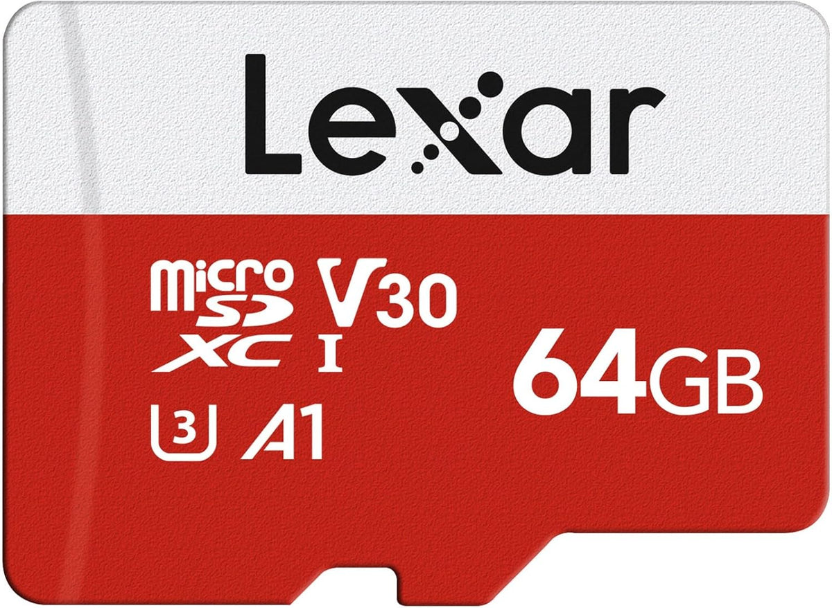 Lexar E-Series 128GB Micro SD Card 2 Pack, microSDXC UHS-I Flash Memory Card with Adapter, 100MB/s, C10, U3, A1, V30, Full HD, 4K UHD, High Speed TF Card - PuriLite