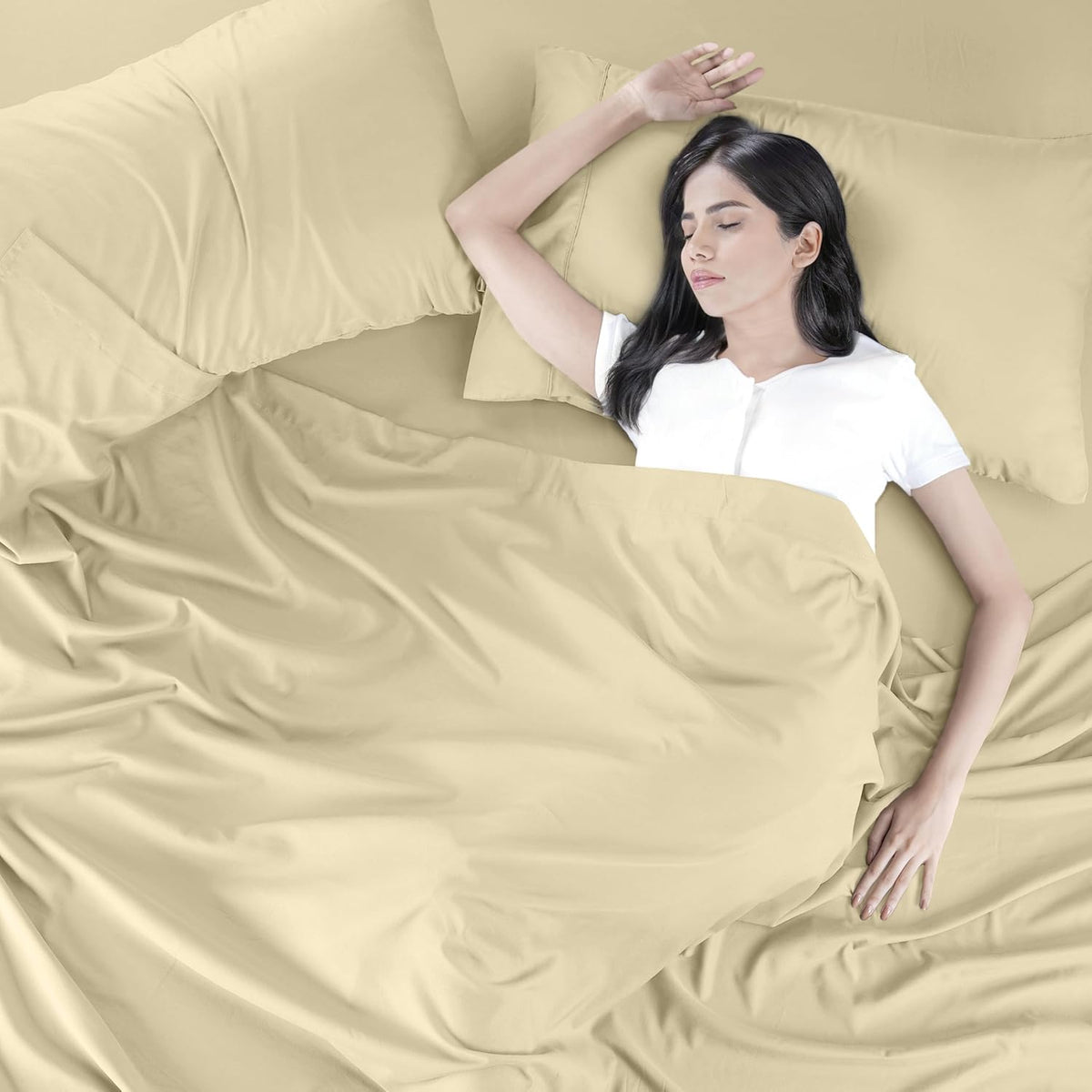 Utopia Bedding Queen Bed Sheet Set - 4 Piece Bedding - Soft Brushed Microfiber Fabric - Shrinkage & Fade Resistant - Easy Care (White) - PuriLite