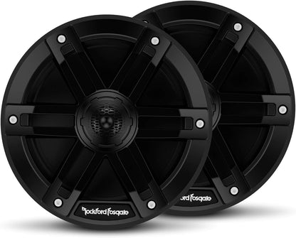 Rockford Fosgate M0-65B Marine Grade 6.5" Coaxial Full Range Speakers - Black (Pair) - PuriLite