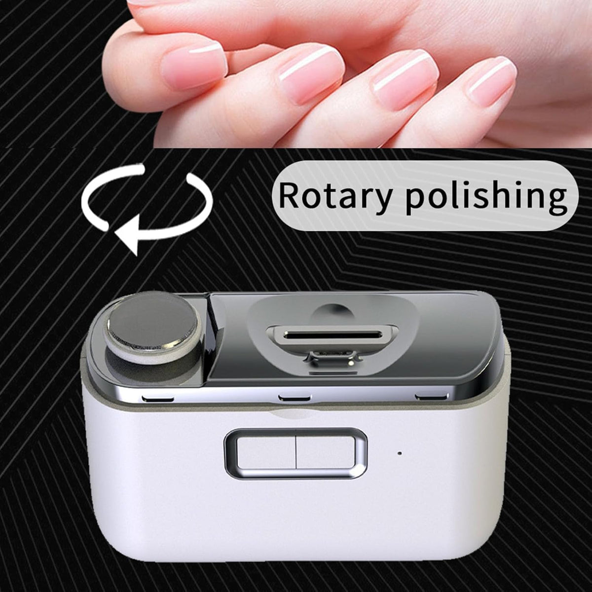 Electric Nail Clipper, Electric Nail Trimmer with Polisher and Led Light, Portable Electric Nail, USB Rechargeability, Electric Automatic Nail Clipper for Adults, Babies and Senior - PuriLite