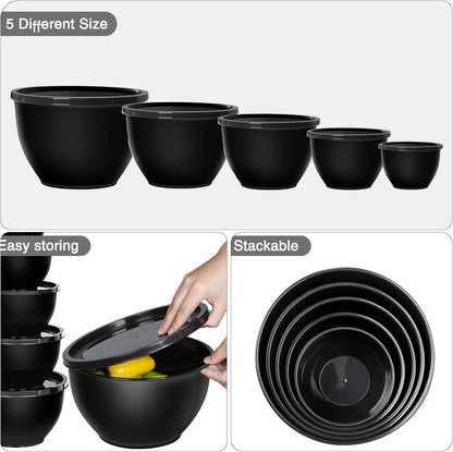 Purilite Select Plastic Mixing Bowl Set - PuriLite