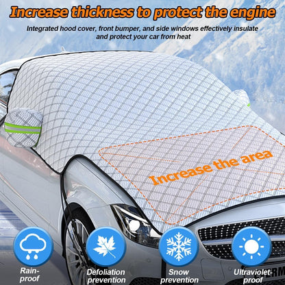 Windshield and Hood Ice and Snow Cover with Sun Shade