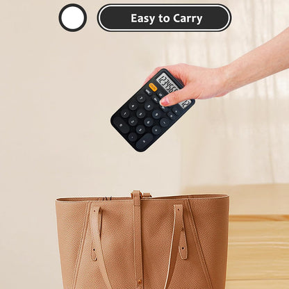 VEWINGL Mechanical Switch Calculator, 12 Digit Large LCD Display and Buttons, Great for Everyday Life and Basic Office Work, with Battery - PuriLite