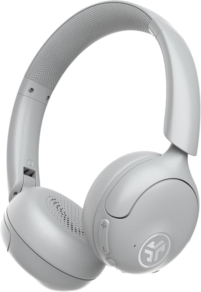 JLab Go Lux ANC Wireless Headphones, Cloud White, Hybrid Active Noise Cancelling, Premium On-Ear Bluetooth Headset, Customizable Sound, Be Aware Mode, Cloud Foam Comfort, Multipoint Connection - PuriLite