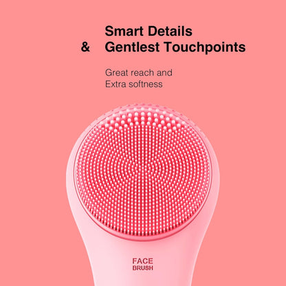 Några Coola Facial Cleansing Brush, Waterproof Electric Face Cleansing Brush Device for Deep Cleaning|Gentle Exfoliating|Massaging,Rechargeable Silicone Skin Wash Machine with Magnet Charger - PuriLite