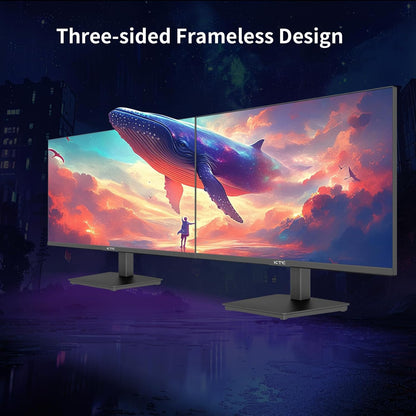 KTC 32 Inch 2K Computer Monitor, IPS 1440p Monitor with Ultra-Thin Bezels, HDR10, Freesync/G-sync, HDMI/DP Ports, Tilt Adjustable, Eyecare, Ideal for Business, Office, and Casual Gaming - PuriLite