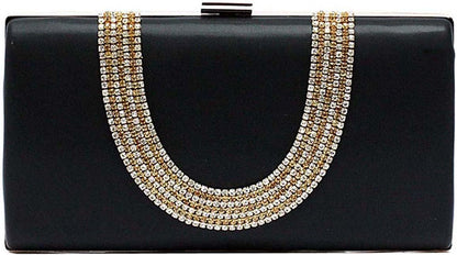 Ankoee Ladies Envelope Clutch Bag Evening Bag Bridal Wedding Bag Handbag Prom Clutches Handbag - PuriLite