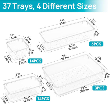 Purilite Select Clear Drawer Organizer Set - PuriLite