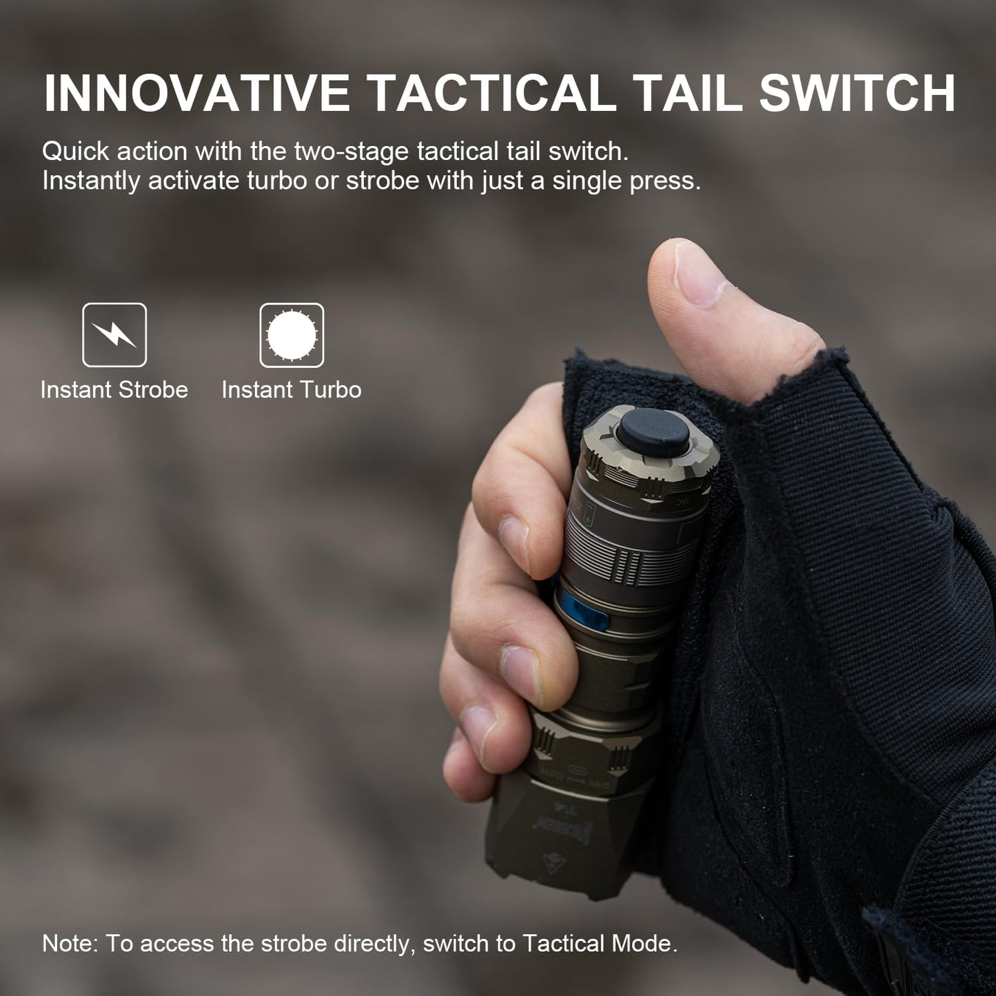 WUBEN T4 Flashlight Rechargeable, Mini Tactical Flashlight Military Grade 401M Long Throw, Small Flashlight with Tactical/Duty/Lock 3 Modes, EDC Flash Light for Police, Emergency and Daily Use - PuriLite