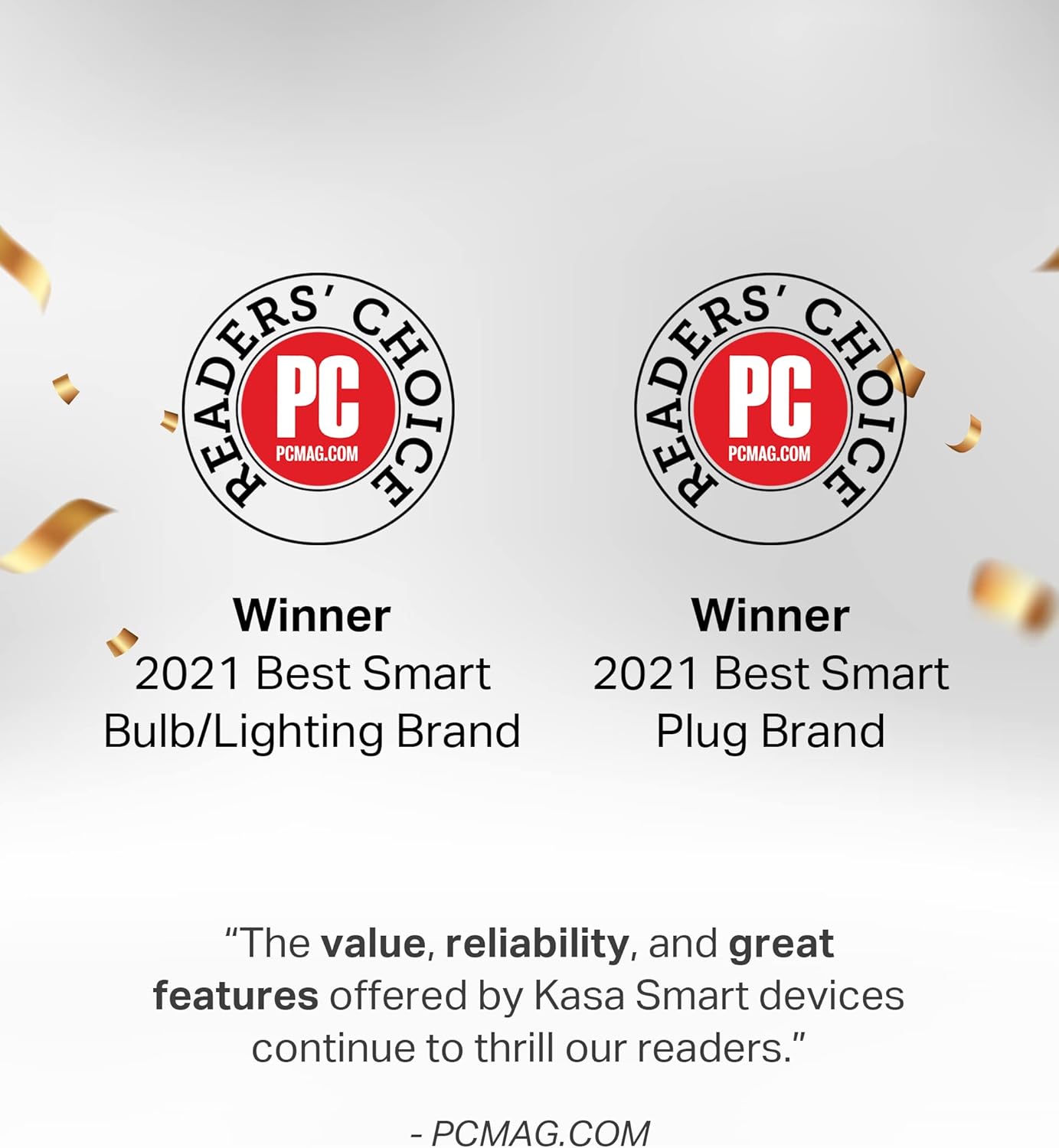 Kasa Smart Plug Mini by TP-Link (HS103P2) - Smart Home WiFi Outlet Works with Alexa, Echo and Google Home, No Hub Required, Remote Control, 2.4GHz WiFi Required, 15 Amp, UL Certified, 2-Pack, White - PuriLite